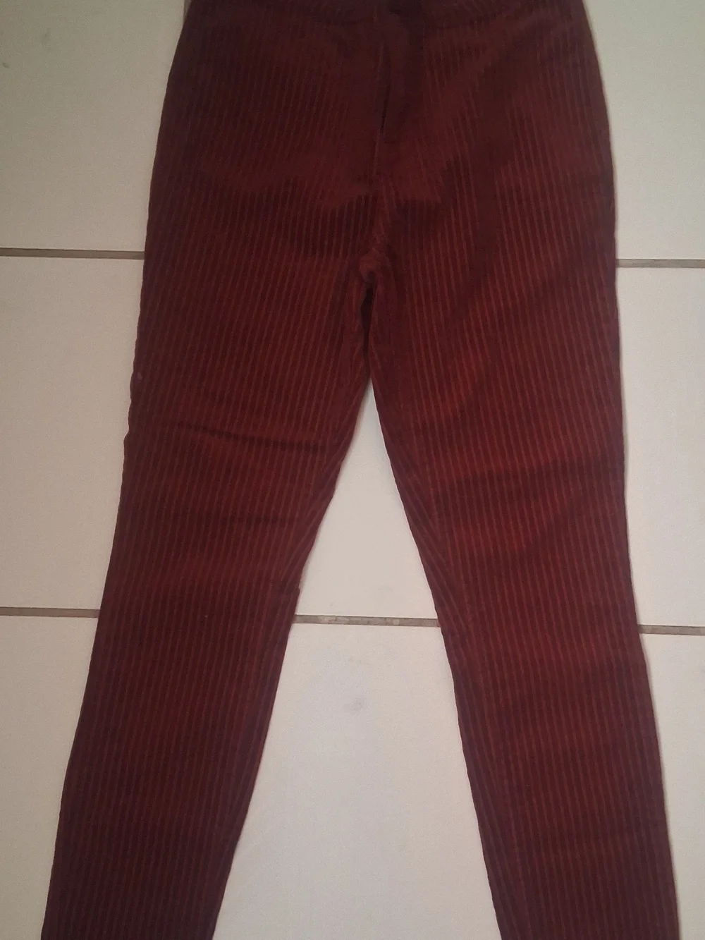 Indigo Rein Corduroy Leggings in Burgundy